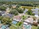 Residential area featuring homes with screened pools near a serene lake at 1109 Needlewood Loop, Oviedo, FL 32765