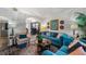 Comfortable living room with modern furniture, a rug, and decorative elements at 1130 Woodsong Way, Clermont, FL 34714