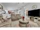 Spacious living room featuring neutral colors and an open floor plan at 17428 Woodfair Dr, Clermont, FL 34711