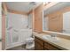 Bright bathroom featuring a walk-in tub for easy access and safety at 26917 White Plains Way, Leesburg, FL 34748