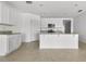 Well-equipped kitchen featuring white cabinetry, granite countertops, and a center island at 424 Noble Ave, Davenport, FL 33837