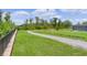Scenic community walking path offers residents a natural and active lifestyle surrounded by green spaces at 4346 Pezzullo Cir, The Villages, FL 32163