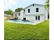 Spacious backyard with a sparkling pool, perfect for outdoor entertaining and summer fun at 8203 Bluestar Cir, Orlando, FL 32819