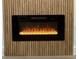 Electric fireplace with wood paneling, providing warmth and modern design at 8203 Bluestar Cir, Orlando, FL 32819