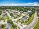 Wide aerial view of Sterling Pointe neighborhood with tree-lined streets and lush landscaping at 1034 Copenhagen Way, Winter Garden, FL 34787