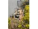View of the home's pool equipment surrounded by shrubs at 1180 Mesa Verde Ct, Clermont, FL 34711