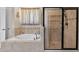 This bathroom features a separate soaking tub and glass shower at 1556 Blue Grass Blvd, Deland, FL 32724