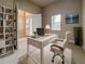 Inviting office space with natural light, modern decor, and an open doorway, perfect for productivity at 3021 King Palm Dr, New Smyrna Beach, FL 32168