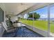 Relaxing screened porch with seating and scenic lake views, perfect for enjoying the outdoors at 38314 Echols Rd, Leesburg, FL 34788