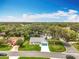 Well-maintained single-story home with a blue sky, green lawn, and mature trees at 4800 Tara View Rd, Leesburg, FL 34748