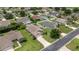 Aerial view of a residential neighborhood featuring well-maintained homes and landscaping at 5068 Ne 121St Ave, Oxford, FL 34484