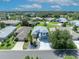 Elevated view showcases the home's desirable neighborhood with well-manicured lawns and nearby amenities at 5964 Brittania Blvd, Tavares, FL 32778