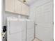 Convenient laundry room with appliances and storage cabinets at 5964 Brittania Blvd, Tavares, FL 32778