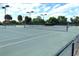 Well-maintained tennis courts with lighting and lush landscaping for active community engagement at 6008 Apex Way, Lady Lake, FL 32159