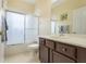 Traditional bathroom featuring a shower and a single vanity sink at 645 Highlands Hammock Dr, Kissimmee, FL 34759