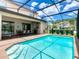 Private screened-in pool and patio for relaxation and outdoor entertainment at 8800 Corcovado Dr, Kissimmee, FL 34747