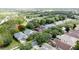 Bird's eye view of houses with neatly trimmed lawns in an established residential area at 101 Flame Vine Way, Groveland, FL 34736