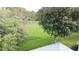 Expansive backyard featuring a lush green lawn with mature trees, perfect for outdoor activities at 101 Flame Vine Way, Groveland, FL 34736