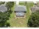 Aerial view showcasing the home, screened-in pool, and the expansive backyard at 1132 Hill Mount Dr, Minneola, FL 34715