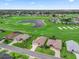 Home and community with golf course, mature trees and landscaping from an aerial view at 12198 Se 176Th Loop, Summerfield, FL 34491