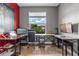 Home office with multiple work stations and view of the backyard at 2330 Nuthatch St, St Cloud, FL 34771