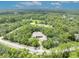 Serene aerial view of a home surrounded by lush greenery and mature trees at 30342 Vitex Ave, Eustis, FL 32736