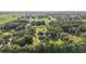 Expansive aerial view showcasing lush, tree-filled acreage and neighborhood, offering privacy and tranquility at 31136 Senese Rd, Sorrento, FL 32776