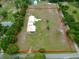 Aerial view of home and lot lines, showcasing its acreage and privacy at 3147 Rambler Ave, St Cloud, FL 34772