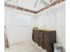 Storage room with metal shelving and cabinet at 32701 Timberwood, Leesburg, FL 34748