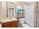 Clean bathroom with combination tub and shower at 33316 Irongate Dr, Leesburg, FL 34748