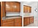 Spacious kitchen featuring wood cabinets and lots of counter space at 33316 Irongate Dr, Leesburg, FL 34748