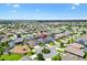 Wonderful aerial view of the home located on a cul-de-sac with meticulously maintained landscaping and charming street appeal at 3566 Gentle Ter, The Villages, FL 32163