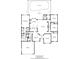 Detailed floor plan showcasing the layout of the home, including bedrooms, living areas, and pool at 359 Blue Branch St, Eustis, FL 32736