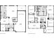 Detailed floor plan showing room layouts, including kitchen, bedrooms, living spaces, and garage at 391 Cheeota Ct, Minneola, FL 34715