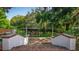 Beautiful backyard with a pergola seating area at 4219 Magnolia Ave, Leesburg, FL 34748