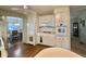 Efficient kitchen space with white appliances and ample cabinet space at 424 Hawthorne Blvd, Leesburg, FL 34748