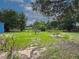 Expansive backyard features a mix of grassy areas and trees, perfect for outdoor activities and relaxation at 5825 Lake Emma Ct, Groveland, FL 34736