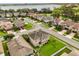 Scenic aerial view showcasing a residential community and a tranquil lake at 752 Sandy Bar Dr, Winter Garden, FL 34787
