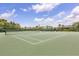 Well-maintained tennis court surrounded by lush greenery and a clear blue sky for recreational play at 752 Sandy Bar Dr, Winter Garden, FL 34787