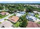 Bird's eye view of the neighborhood highlighting well-maintained homes, lush greenery, and mature trees at 8960 Se 178Th Muirfield Pl, The Villages, FL 32162
