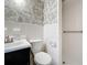 Bathroom featuring tile floor, and classic fixtures, with a shower and vanity at 11401 Cypress Dr, Clermont, FL 34711