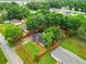 Overhead shot outlining the lot of the property, offering vast backyard space at 12181 Se 87Th Ct, Belleview, FL 34420