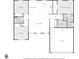 Detailed floor plan showcasing the layout of the kitchen, bedrooms, living room, and garage at 13334 Sw 107Th St, Dunnellon, FL 34432
