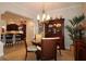 Charming dining room with seamless flow to the kitchen, perfect for Gathering gatherings and dinner parties at 1335 Eureka Mill Run, The Villages, FL 32162