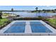 Two community tennis and basketball courts located next to the water and docks at 17439 Promenade Dr, Clermont, FL 34711