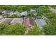 Aerial view of neighborhood homes showcasing lush landscaping and mature trees at 1906 Chathamoor Dr, Orlando, FL 32835
