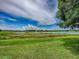 Beautiful lake view with lush green grass in foreground, perfect for enjoying a tranquil outdoor setting at 25007 Bellevue, Leesburg, FL 34748