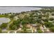 Aerial view showing lake access in the neighborhood at 256 Carroll St, Clermont, FL 34711
