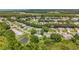 Birds-eye view of a scenic residential area dotted with mature trees and verdant landscapes at 27141 Racquet Cir, Leesburg, FL 34748