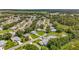 Aerial view of a well-maintained community with lush greenery and serene ponds at 27141 Racquet Cir, Leesburg, FL 34748